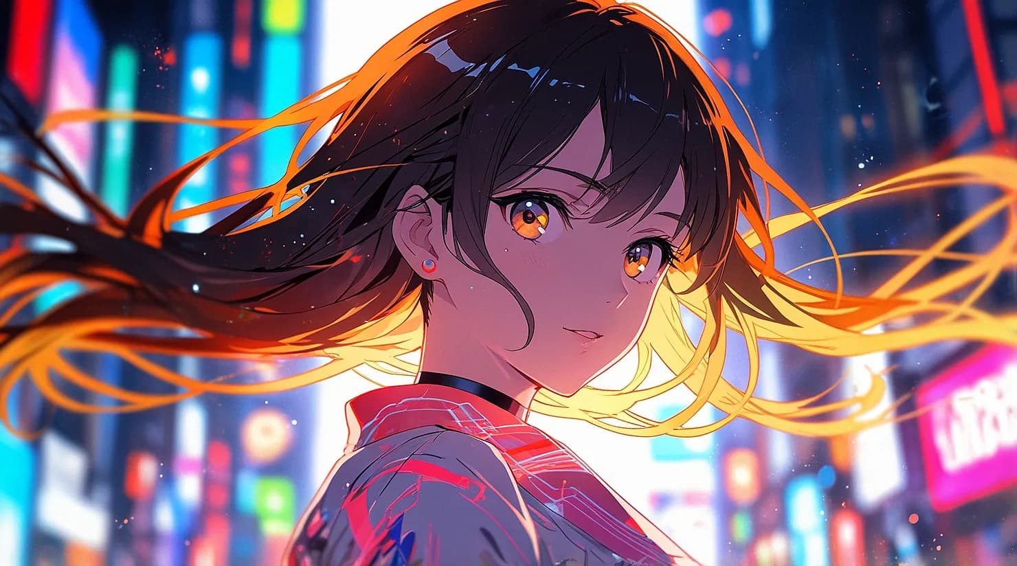 Prompt IA: Ilustración anime de mujer y marketing