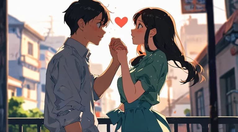 恋愛する2人