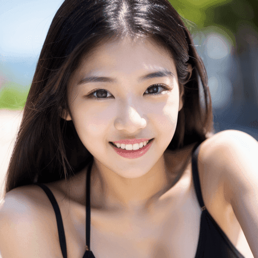 水着の美女