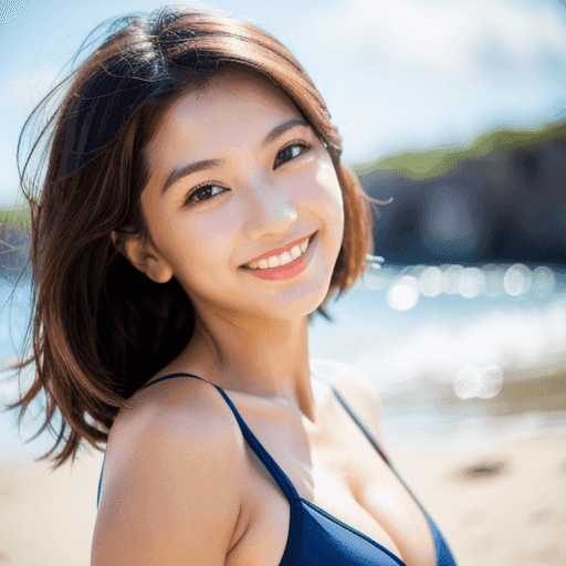 ビーチの女性