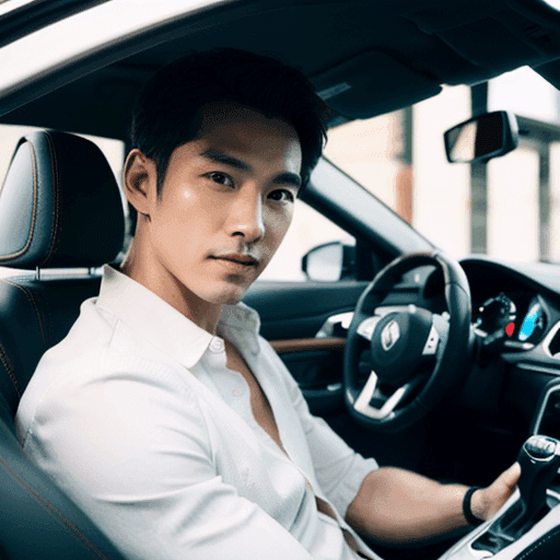 車にいる男性