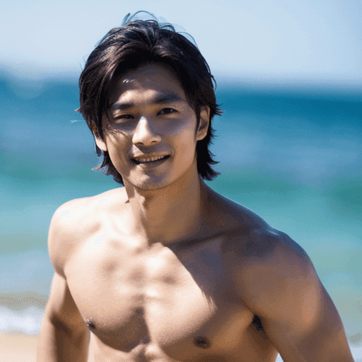 水着の男性