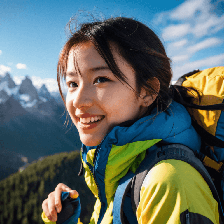登山女性