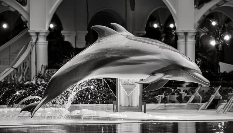 イルカショーの風景