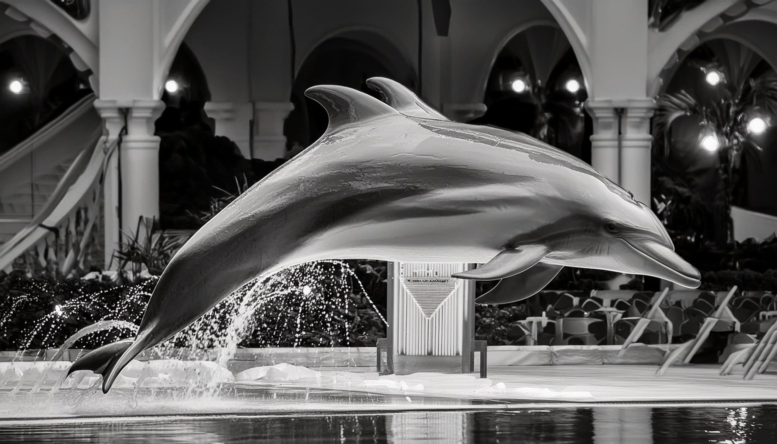 イルカショーの風景