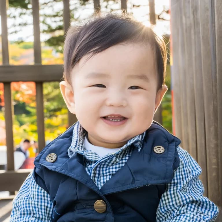 笑顔の赤ちゃん