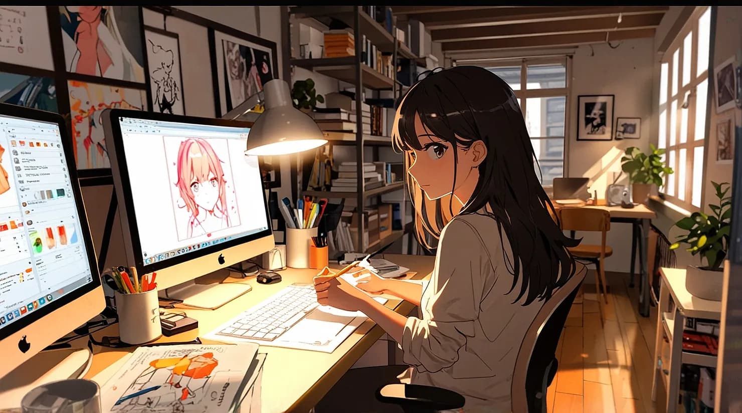 フリーランスのグラフィックデザイナー