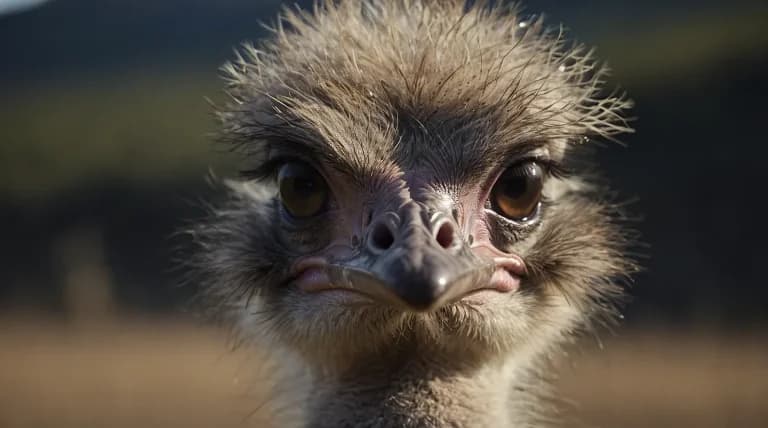 頭の悪そうなダチョウ