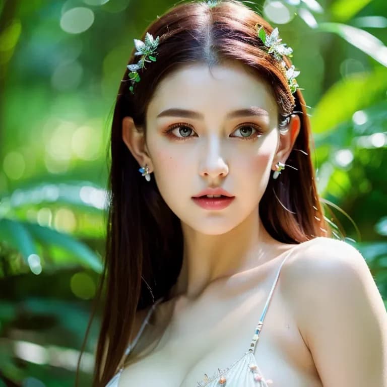 リゾート地の水着の女性