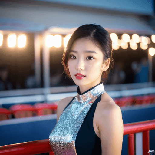 レースクイーン風美女