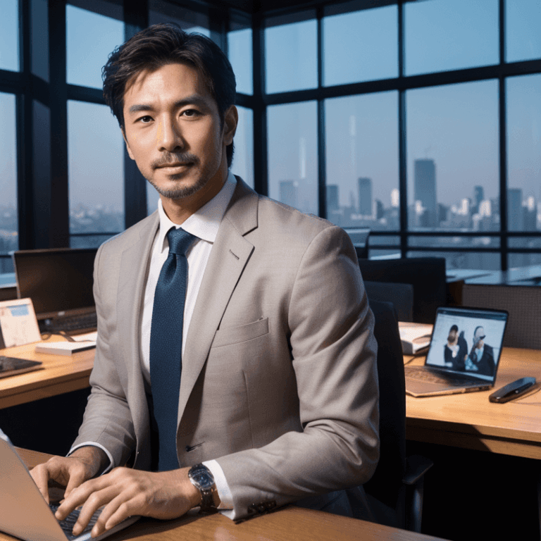 社長らしい風格のある男性