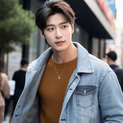 カジュアルな装いの男性