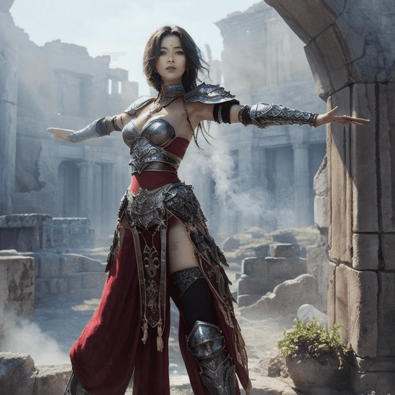 ファンタジー風の女戦士