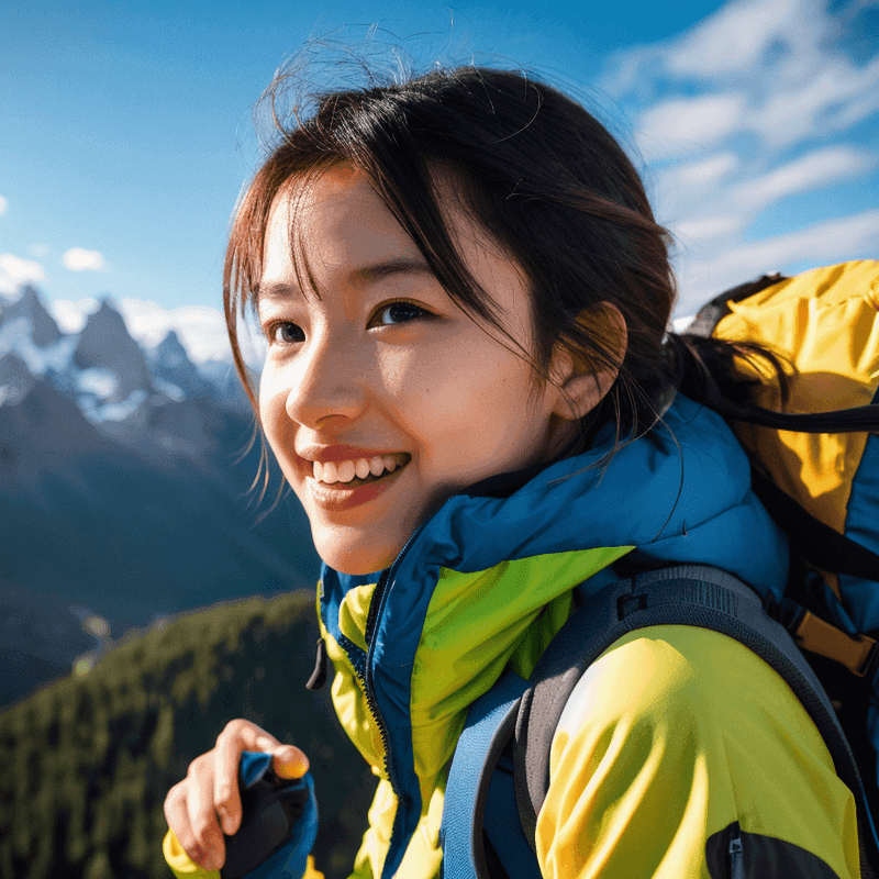 登山女性