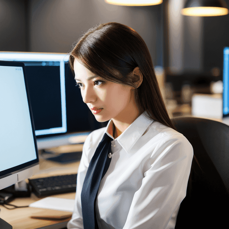 オフィスで活躍するキャリアウーマン