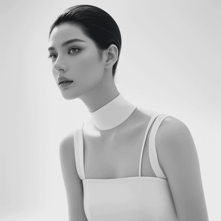 モード系のモデル風美女