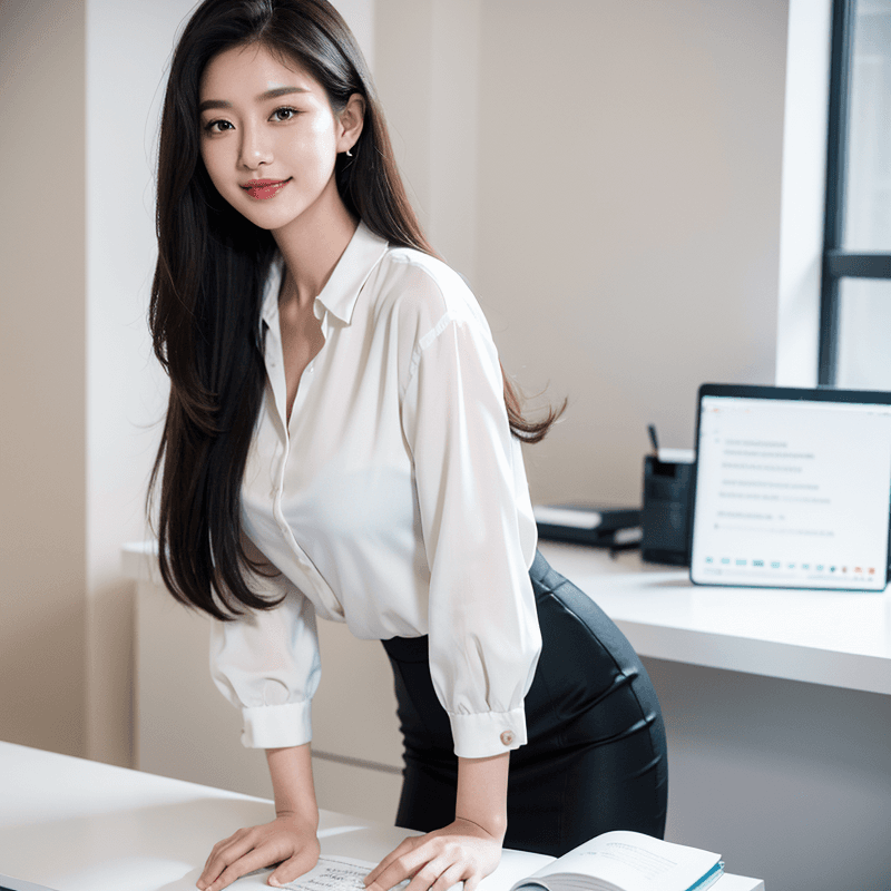 受付嬢風な美女