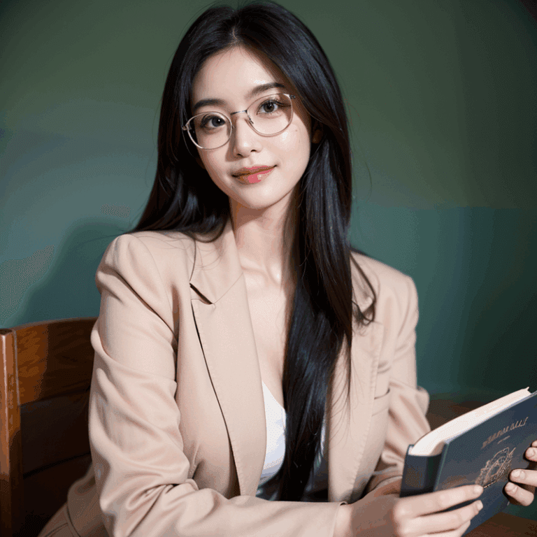 教師風セクシー美女