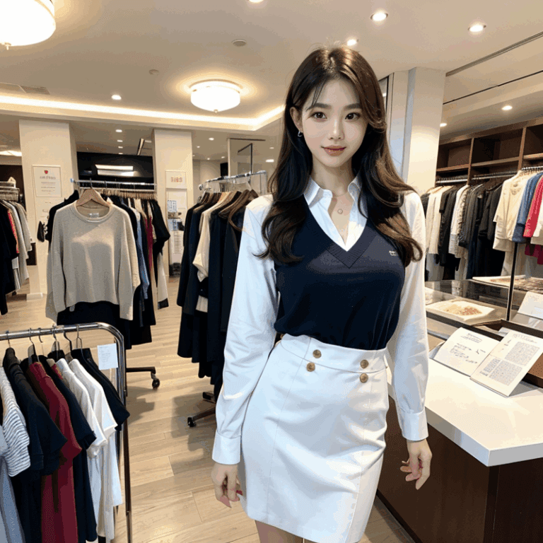 アパレル店員風の女性