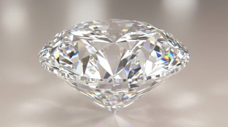 輝くファセットカット宝石のマクロ写真