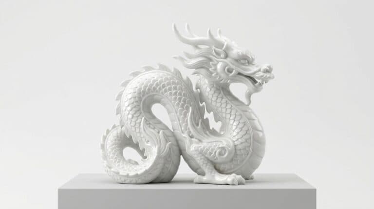 陶器製の架空の生き物彫刻