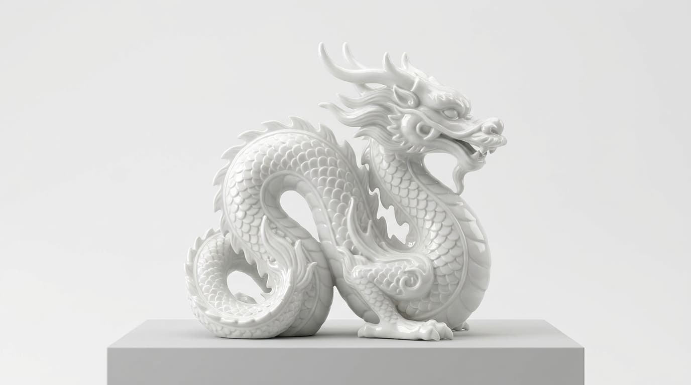 陶器製の架空の生き物彫刻