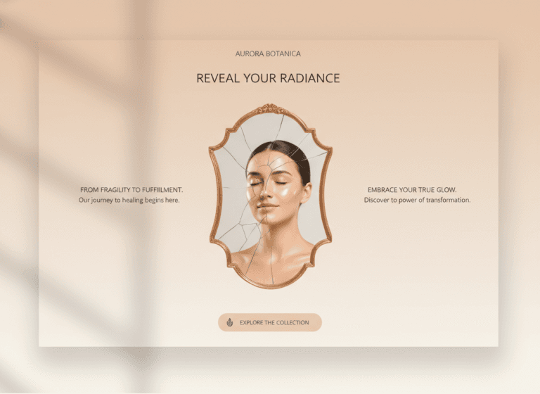 朝の絶望を希望に変えるスキンケアLP