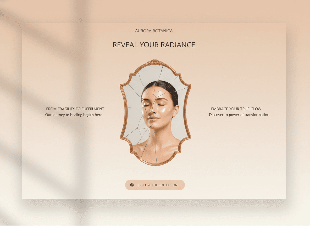 朝の絶望を希望に変えるスキンケアLP