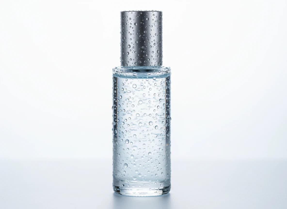 Dynamic Droplets! Transparent Bottle Reflects Radiance
