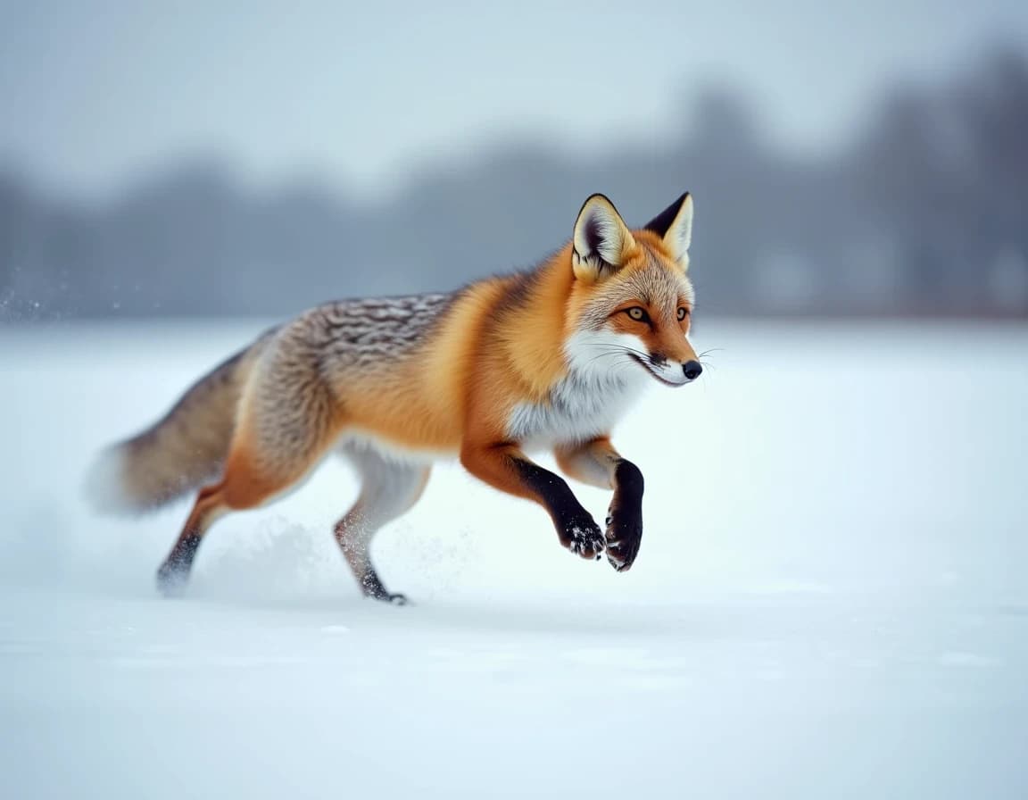 Zorro Ártico en la Nieve — Prompt de Foto Wildlife Generado con IA
