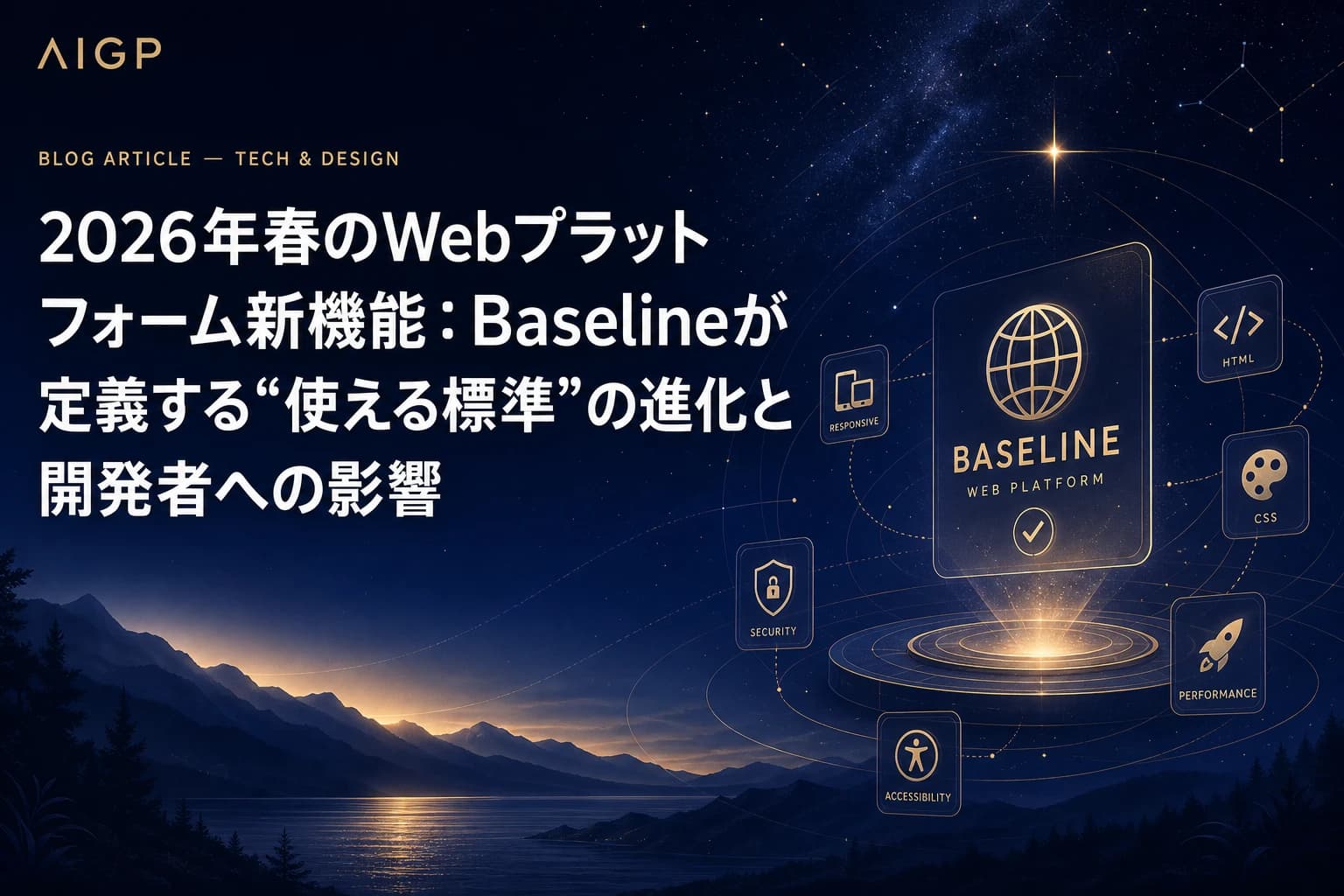 2026年春Baseline新機能：CSS・JSの使える標準と開発者への影響【作例付き】