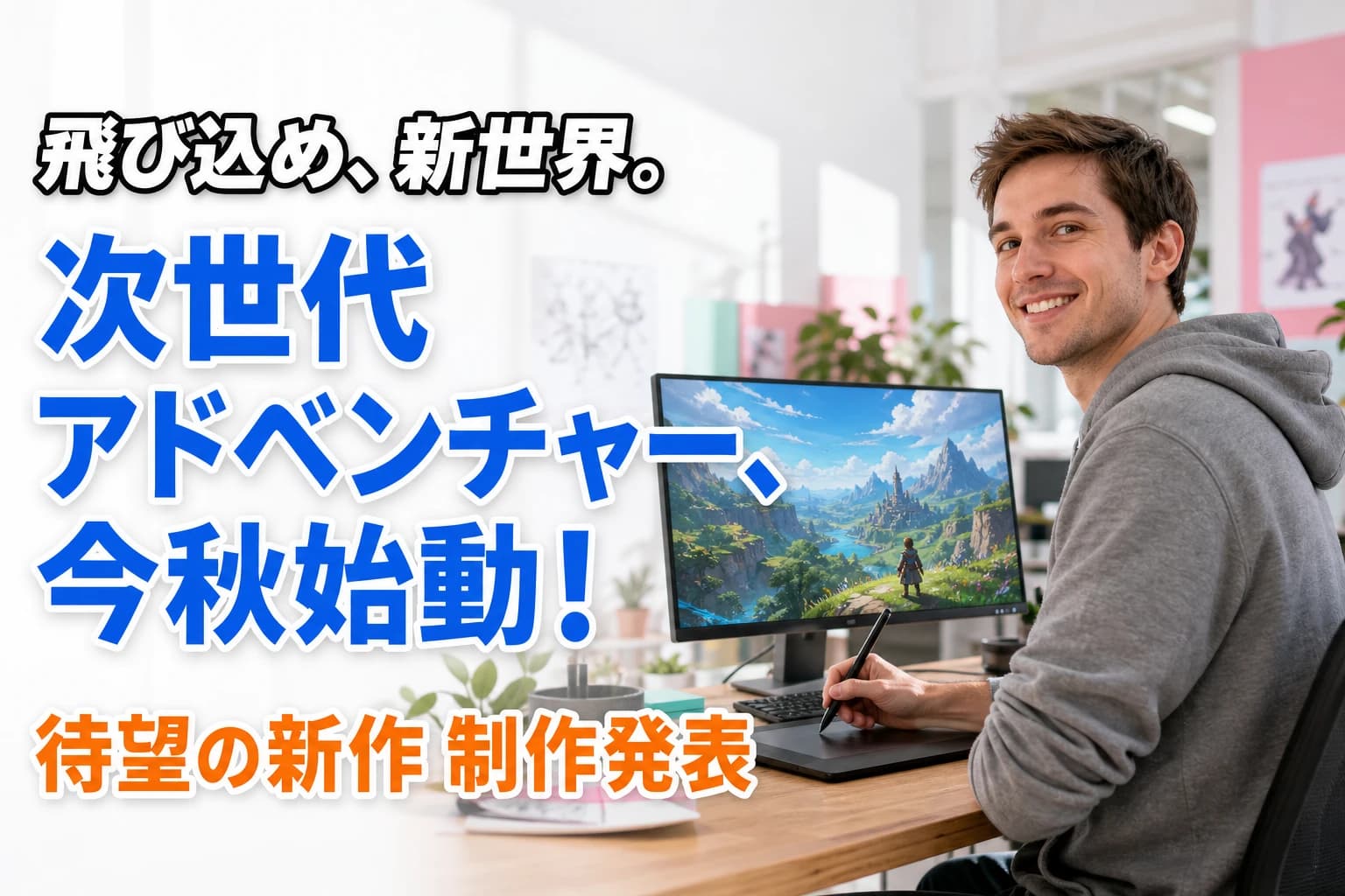 Miniatura de anuncio de videojuego generada con IA – Ejemplo