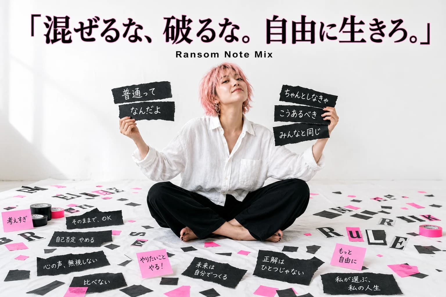 混ぜるな、破るな。自由に生きろ。