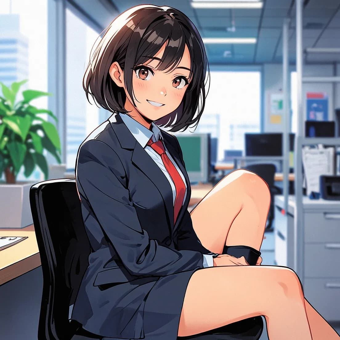 スーツを着た女性