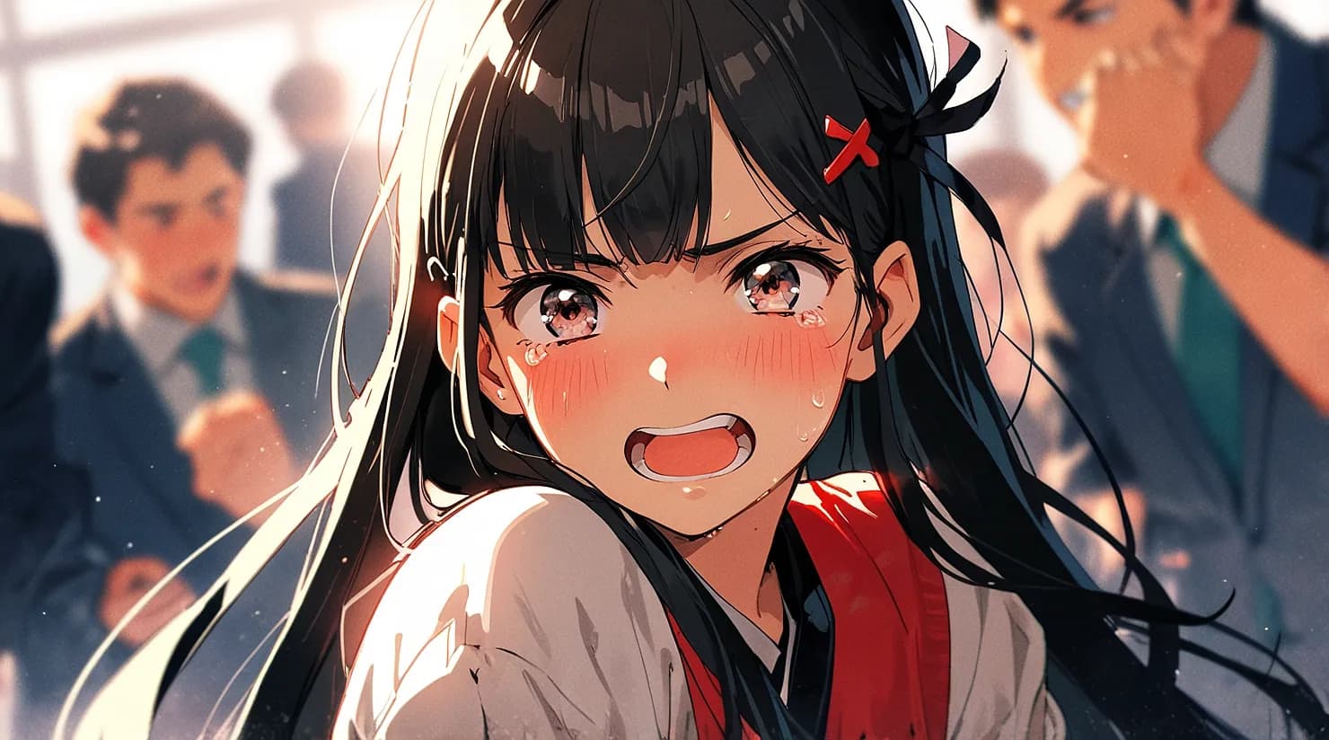 誹謗中傷に立ち向かう少女