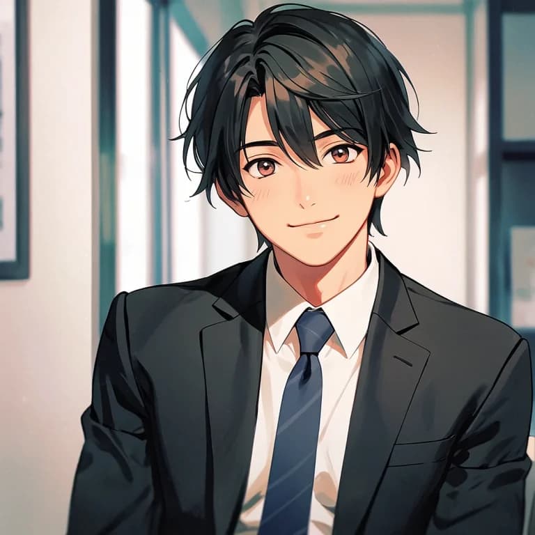 スーツを着た男性