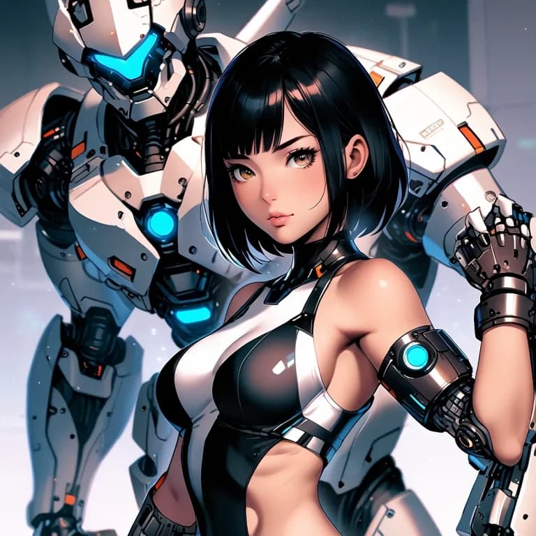 ロボットと女性