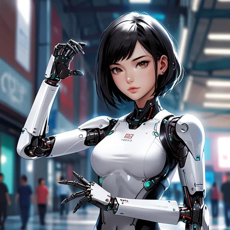 ロボット風の女性