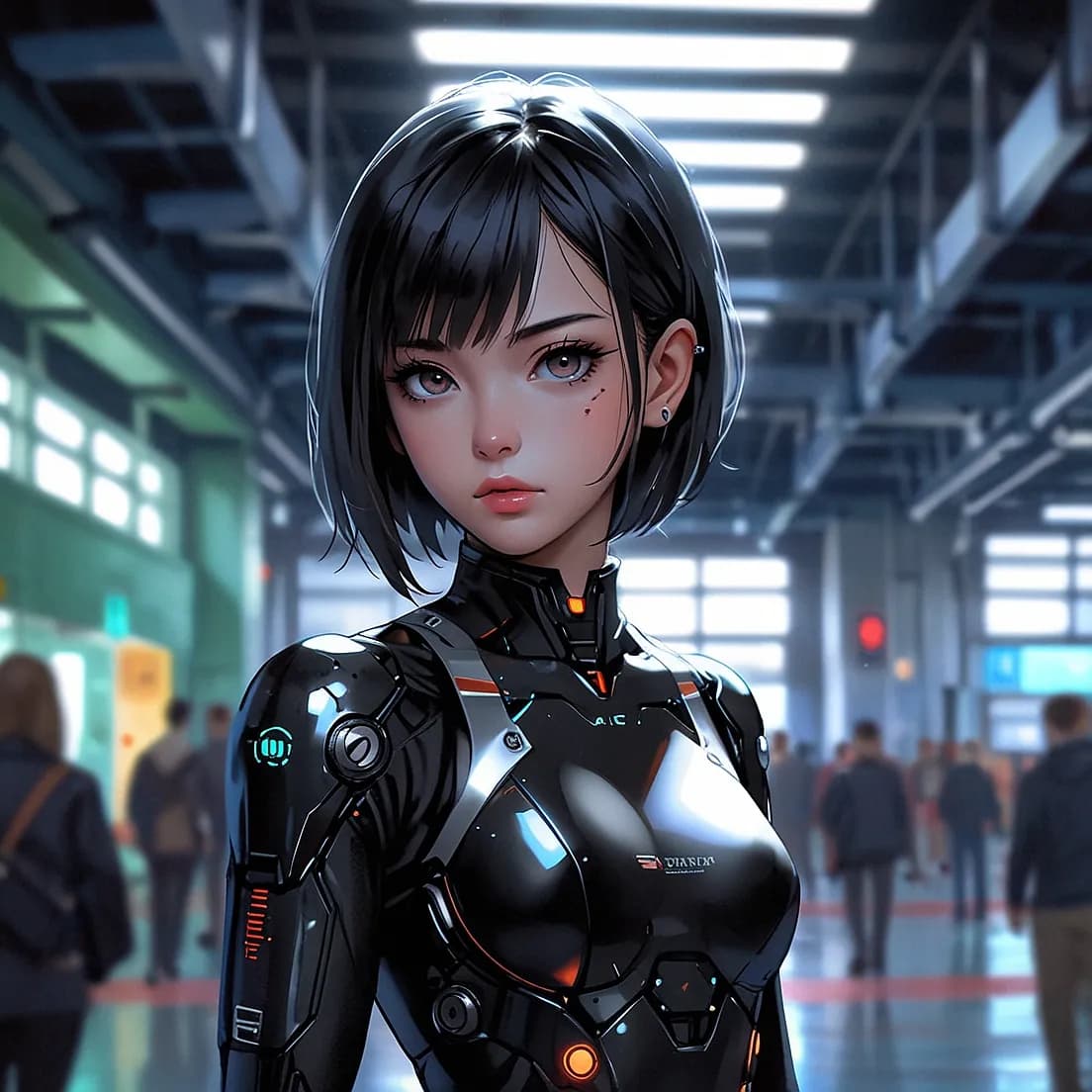 ロボット風の女性