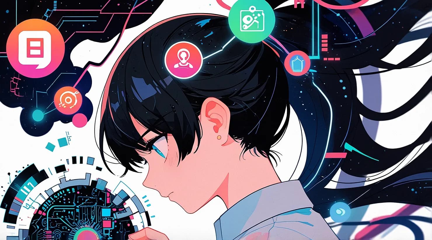 AIを感じる男性