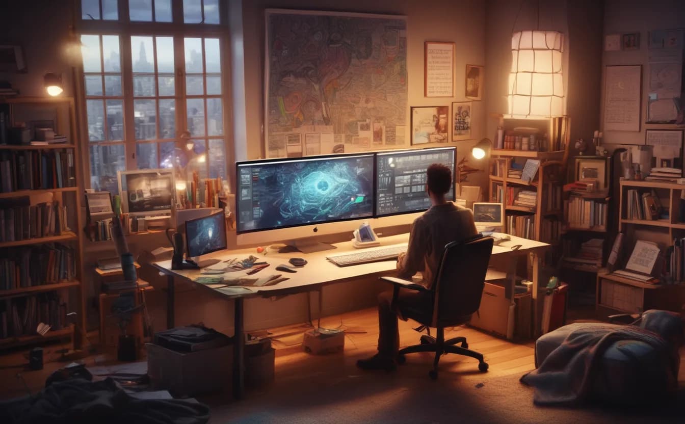 フリーランスのグラフィックデザイナー