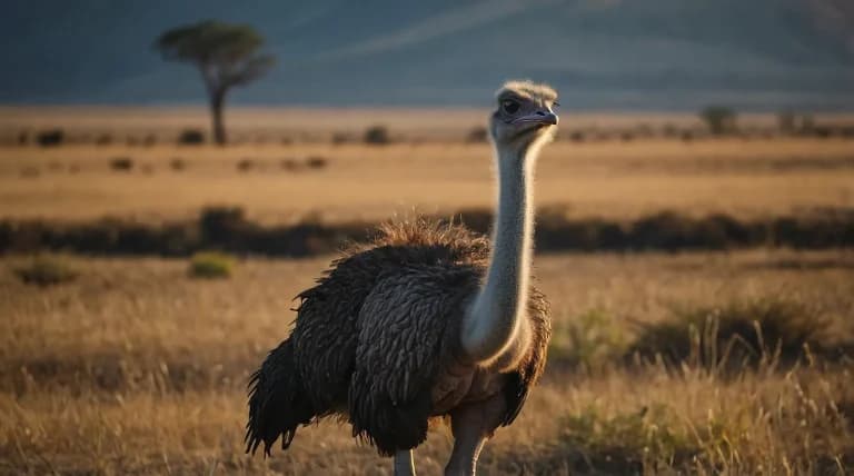 頭の悪そうなダチョウ