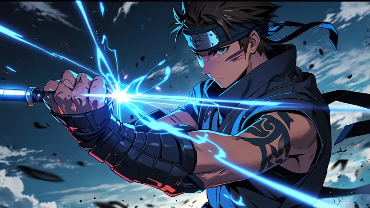 アニメ風の忍者