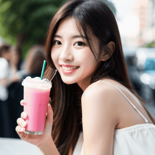 インスタ風の女性