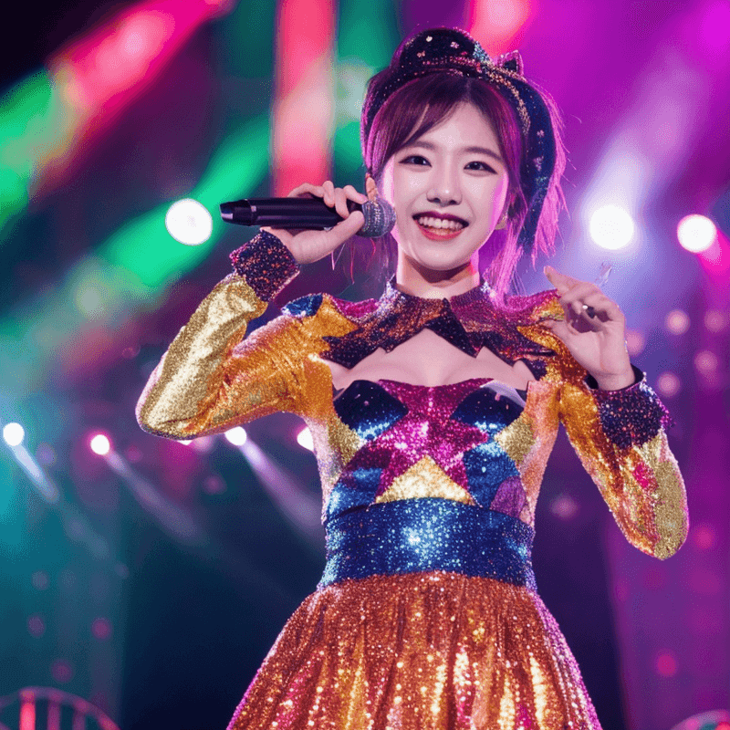 輝くポップアイドル