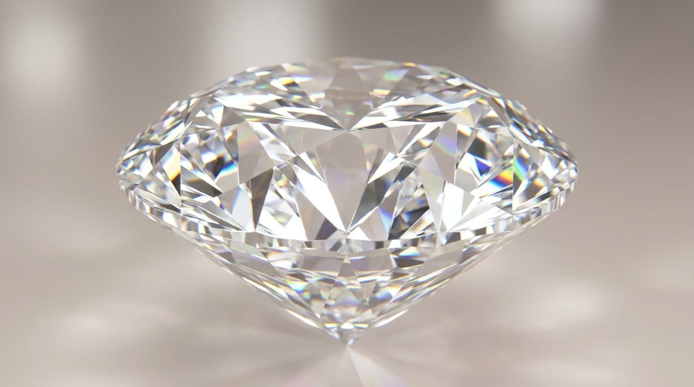 輝くファセットカット宝石のマクロ写真