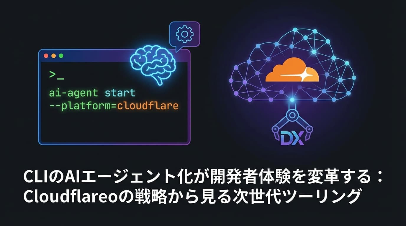 CLIのAIエージェント化が開発者体験を変革する:Cloudflareの戦略から見る次世代ツーリング
