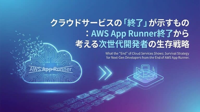 クラウドサービスの「終了」が示すもの:AWS App Runner終了から考える次世代開発者の生存戦略