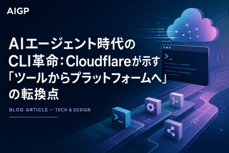 AIエージェント時代のCLI革命:Cloudflareが示す「ツールからプラットフォームへ」の転換点