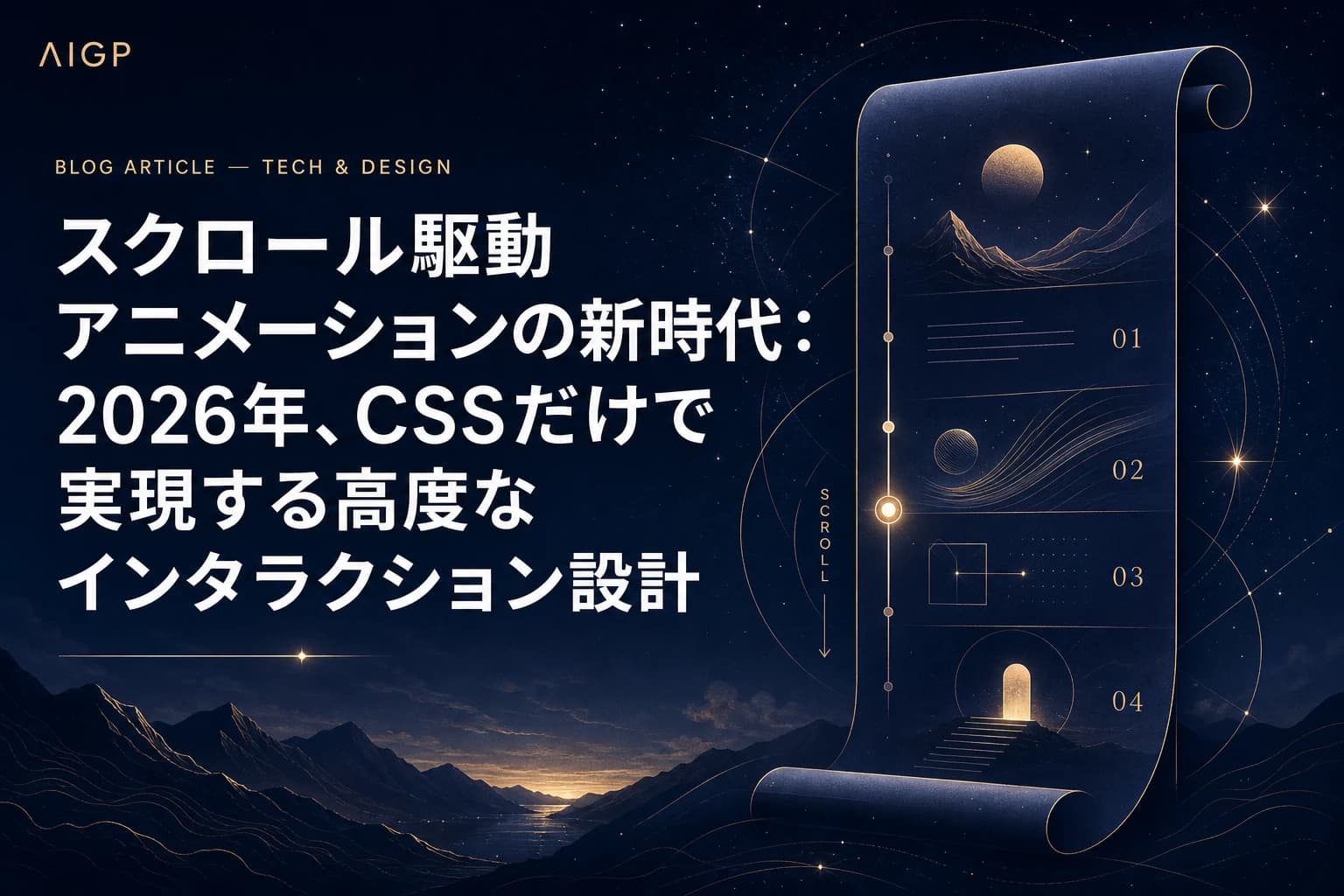 CSS only スクロール駆動アニメーション2026年最新作例